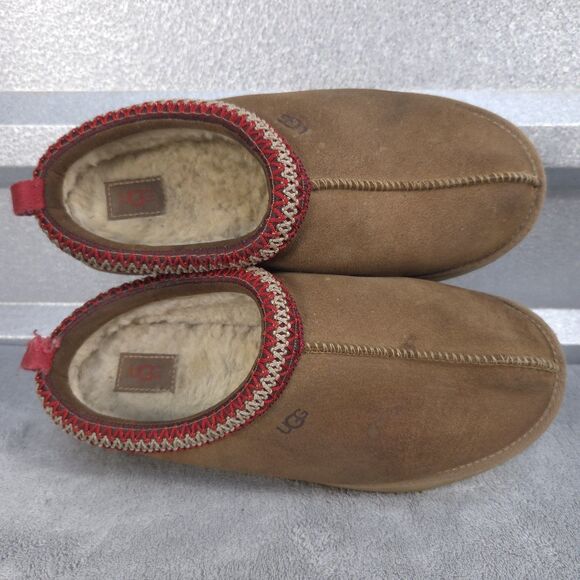 UGG Tan Slippers with Red Accent - Picture 8 of 12